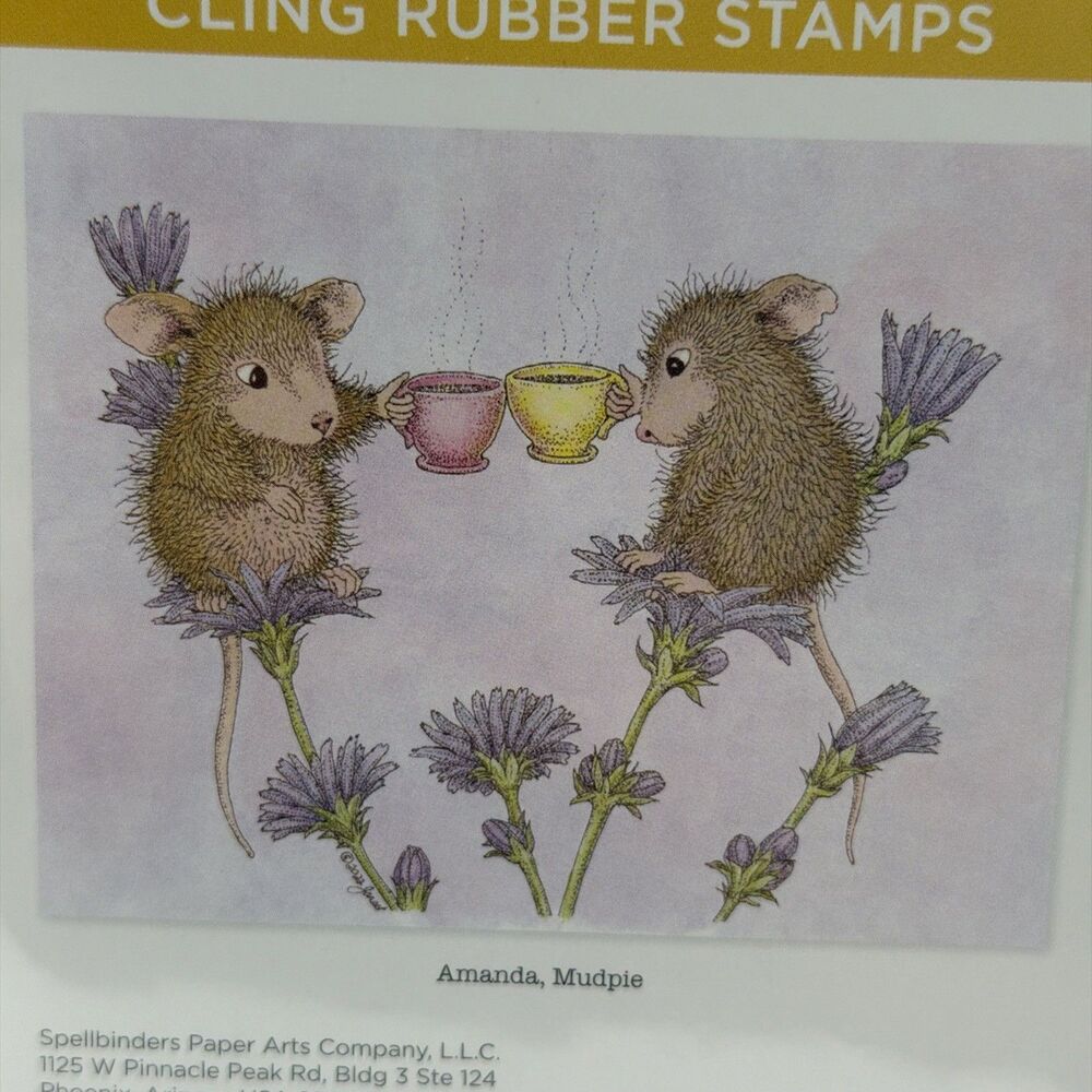 House Mouse Designs Cling Rubber Stamps - Tea for Two coffee RCS-005